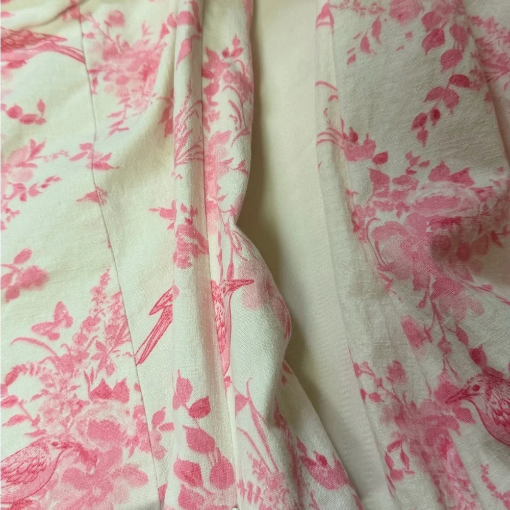 MAJORELLE Off-Shoulder Pink Floral Button Front Top - Picture 7 of 12